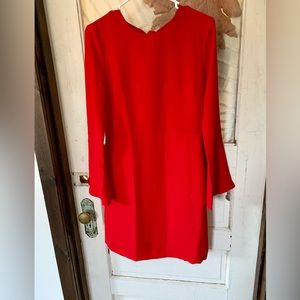 Banana republic, red long sleeve dress, size 4, never worn.
